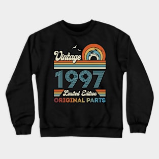 Vintage 1997 27th Birthday Gift For Men Women From Son Daughter Crewneck Sweatshirt